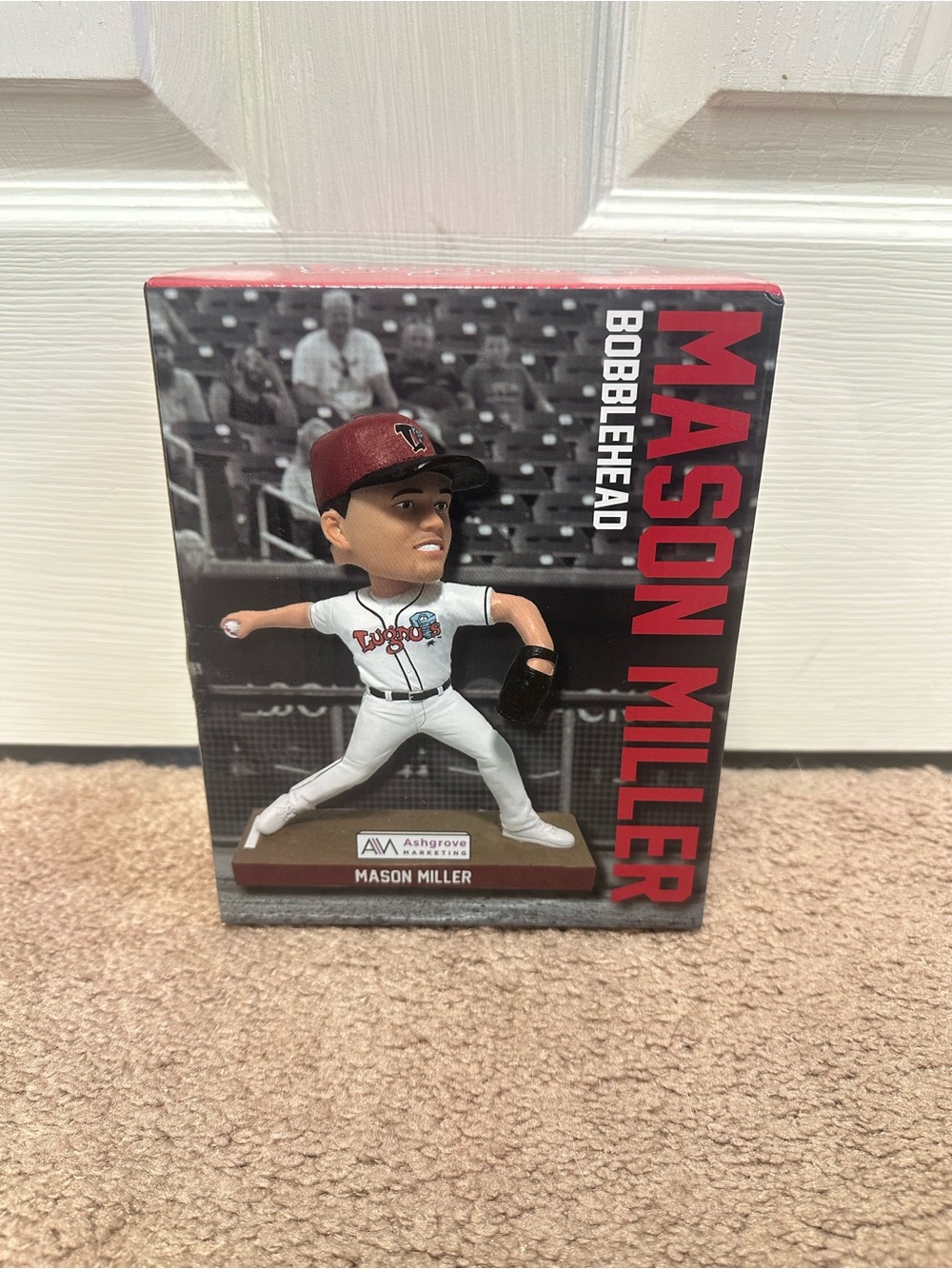MLB A'S, PADRES, MASON MILLER MILB LANSING LUGNUTS SGA 8/16/25 BOBBLEHEAD -NIB